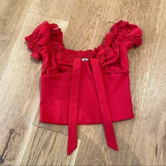 I.AM.GIA Naomi Top in Red - Picture 2 of 6